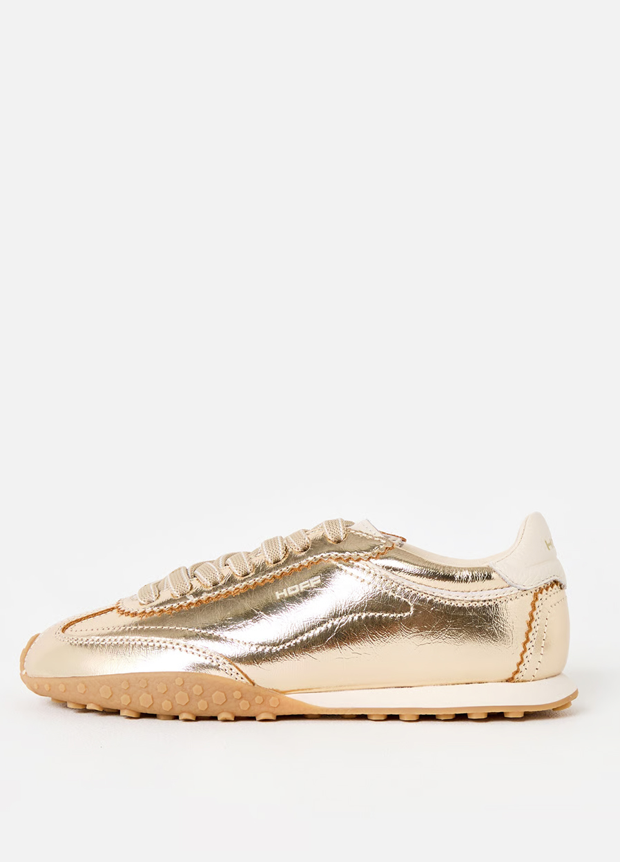 HOFF Bridge Metallic Gold Trainers