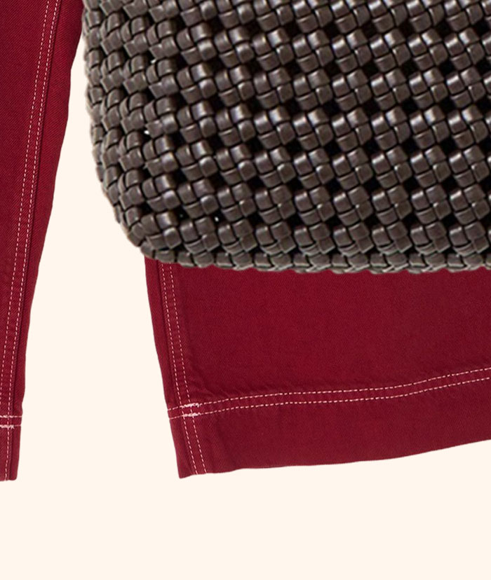 Kitty Chocolate Brown Braided Crossbody Bag