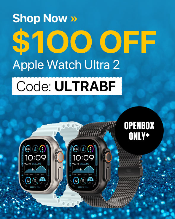 $100 Off your purchase of Apple Watch Ultra