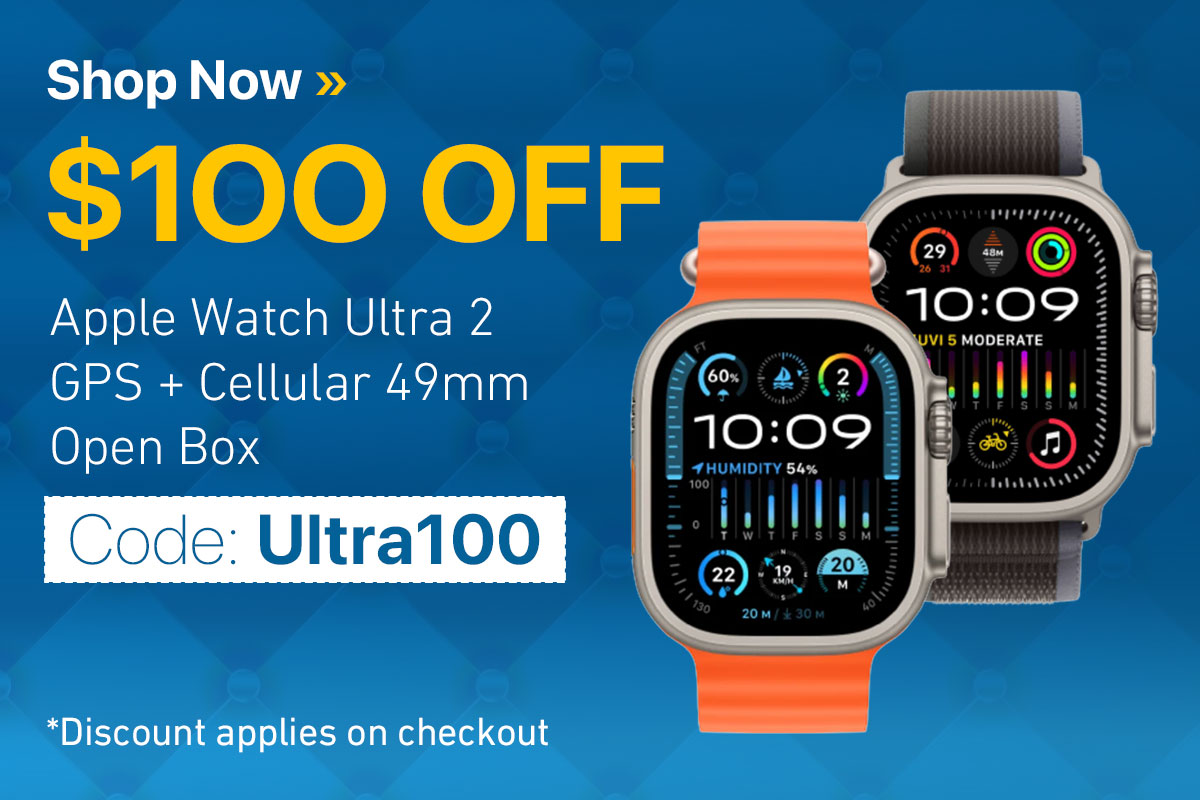 $100 OFF Apple Watch Ultra 2 - Open Box Only!