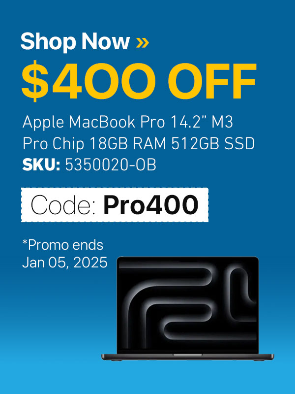 $400 OFF Apple MacBook Pro 14.2" M3 Pro Chip!