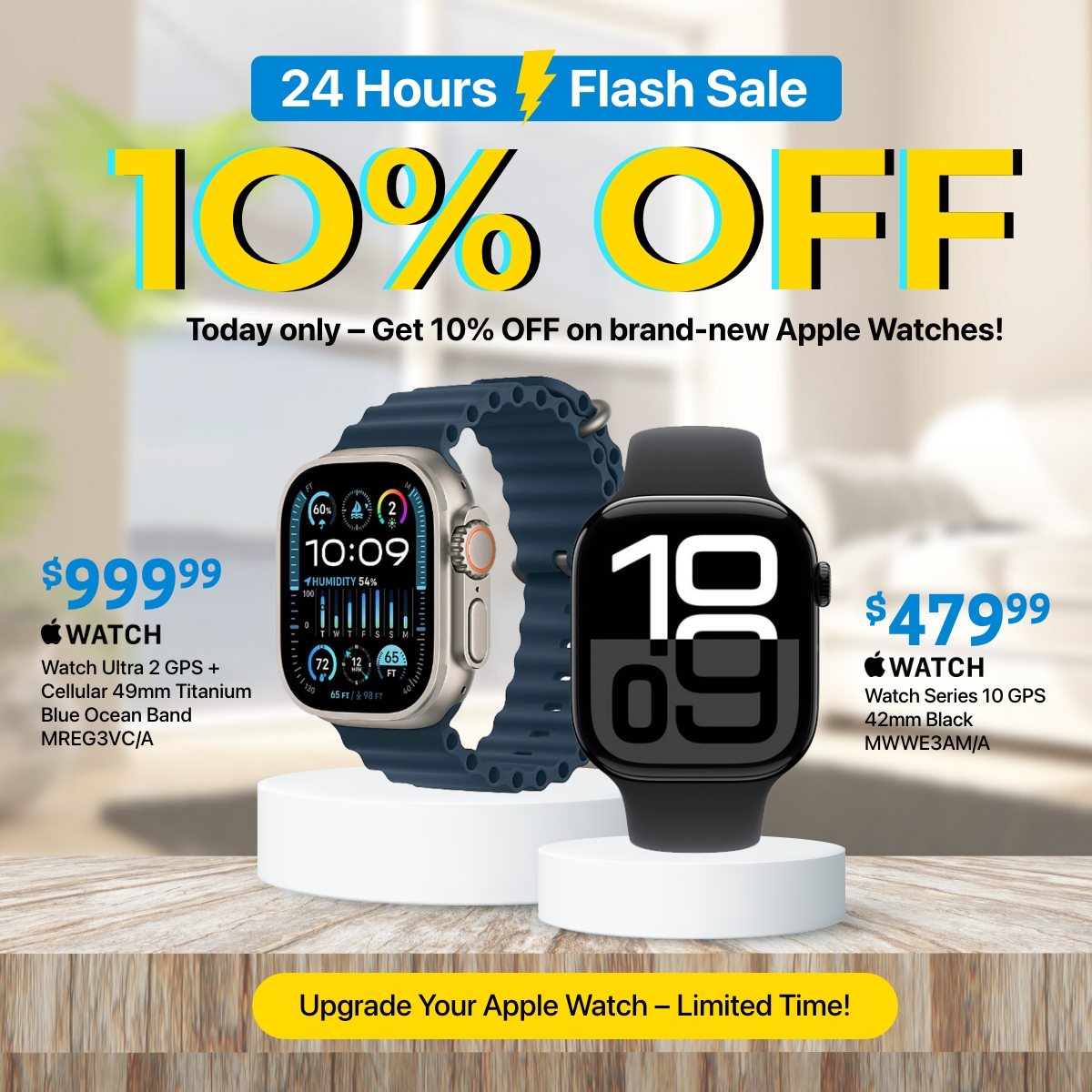 10% OFF Brand-New Apple Watches!