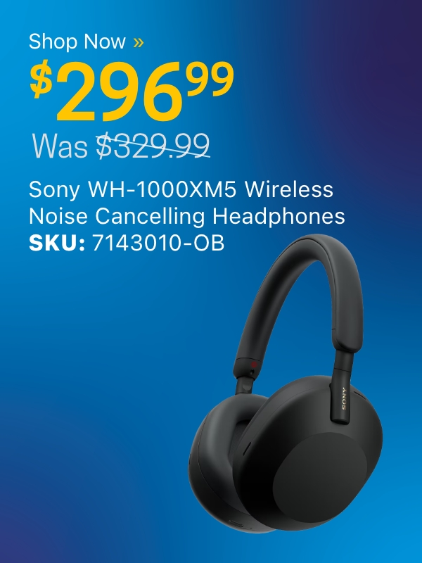 Sony WH-1000XM5 Wireless Noise Cancelling Headphones