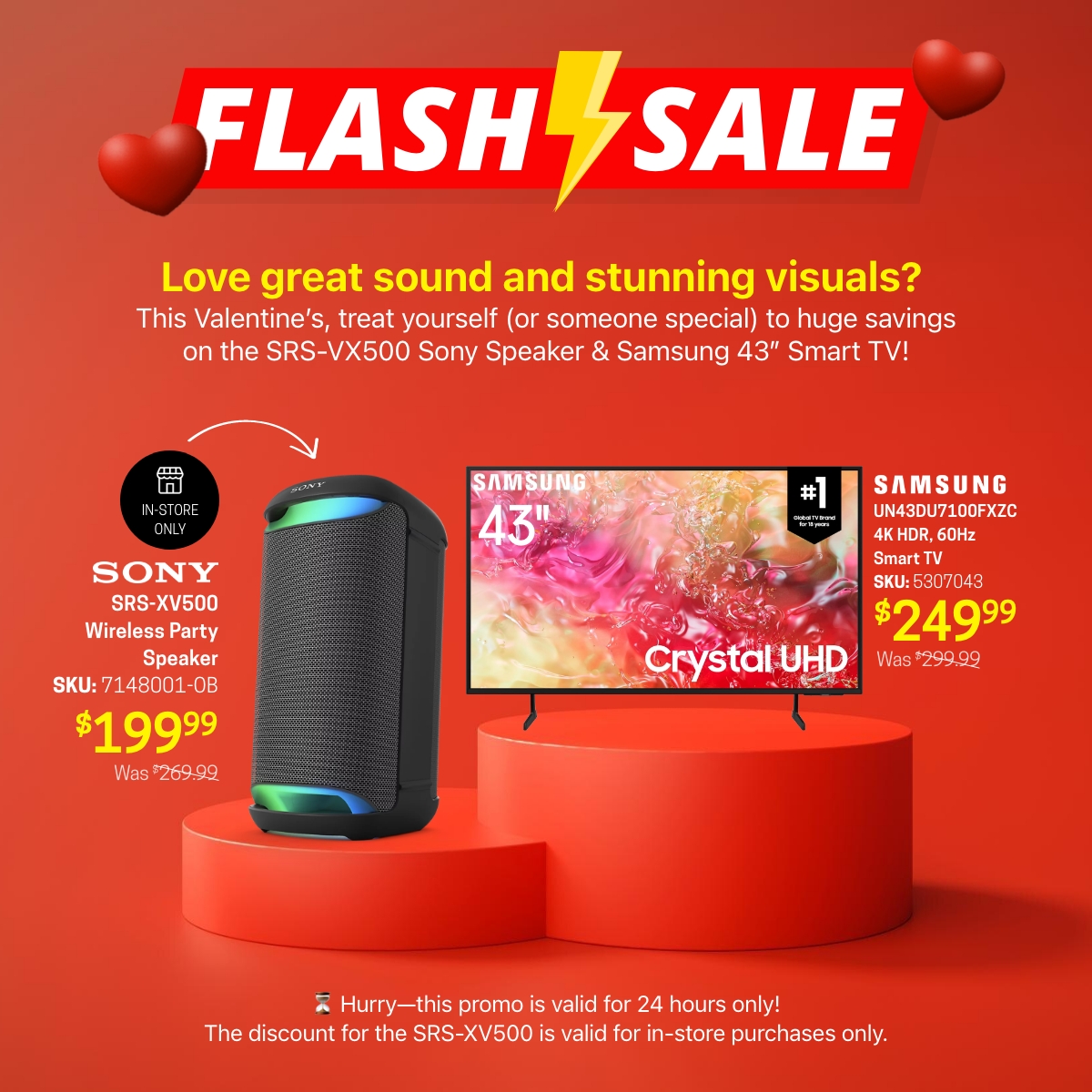  Flash Sale Alert: Samsung TVs & Sony Speakers – 24H Only!