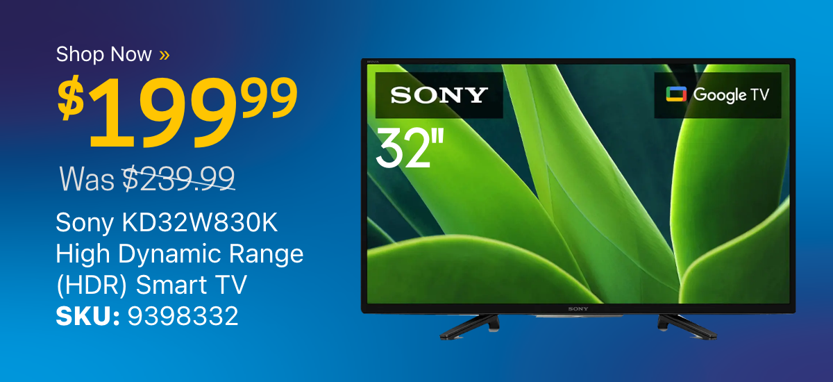 Sony KD32W830K  High Dynamic Range (HDR) Smart TV