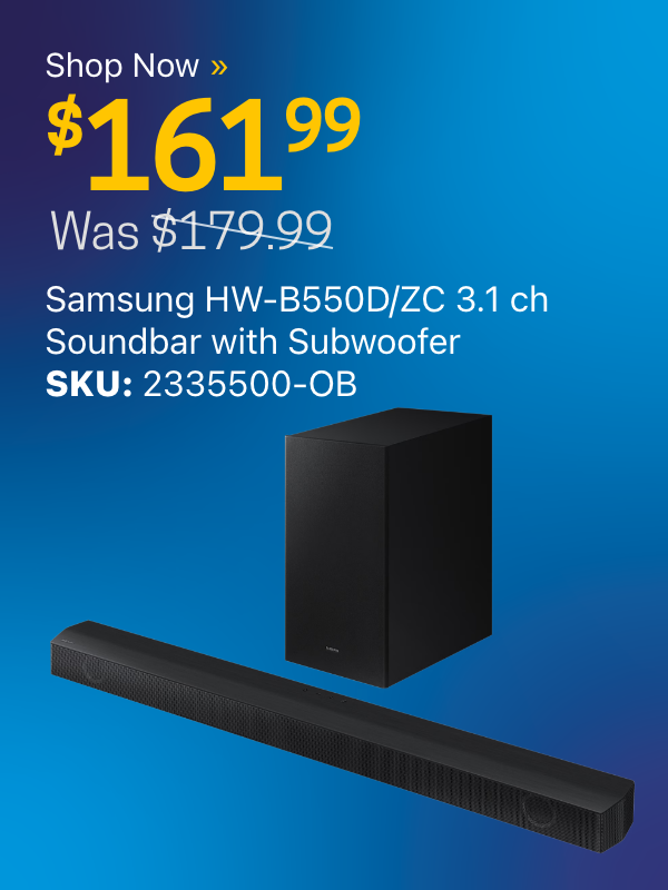 Samsung HW-B550D/ZC 3.1 ch Soundbar with Subwoofer