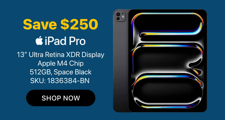 iPad Pro M4 $250 off, AirPods Max price drop, 24-hour tech deals.
