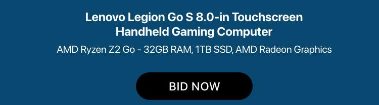 Bid and Win Deals — online tech auctions starting at 99 cents.