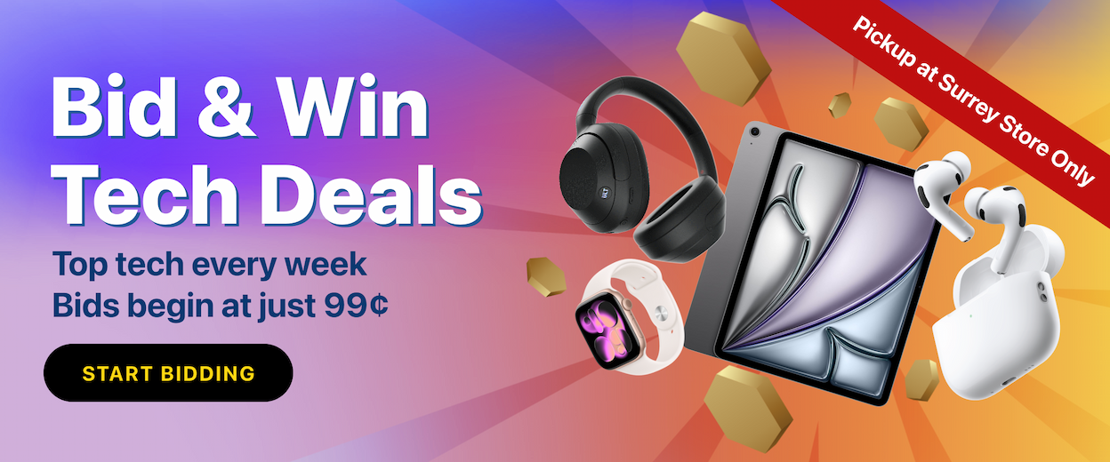 Bid and Win Tech Deals – Weekly Tech Auctions Starting at 99¢