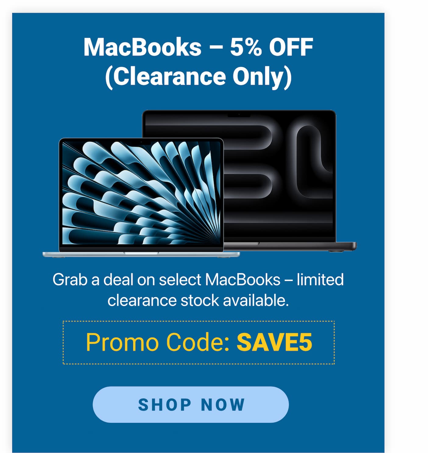 Mega Tech Savings promo banner – discounts on TVs, Soundbars, Apple Watch, and MacBooks, limited-time offer