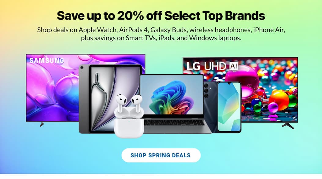 Spring tech sale on Apple TVs laptops and more