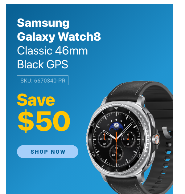 Limited-time Samsung tech sale with TVs and wearables