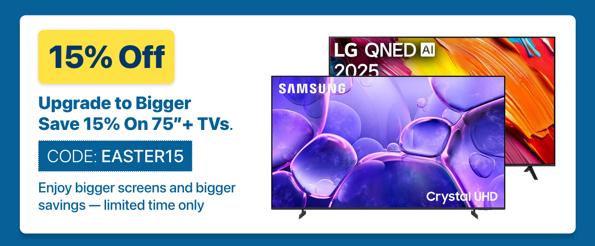 Hot Easter tech sale with discounts on Apple Watch, iPad Air, Samsung Galaxy phones, laptops, and 75-inch TVs.