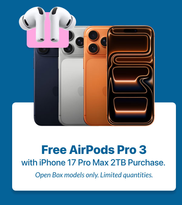 LG 86 inch TV sale save 250 dollars plus free AirPods Pro 3 with iPhone 17 Pro Max 2TB promotion