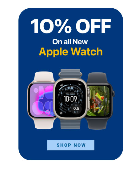 10 10 10 promo – 10% off soundbars, smart TVs, and Apple Watches, limited-time offer.