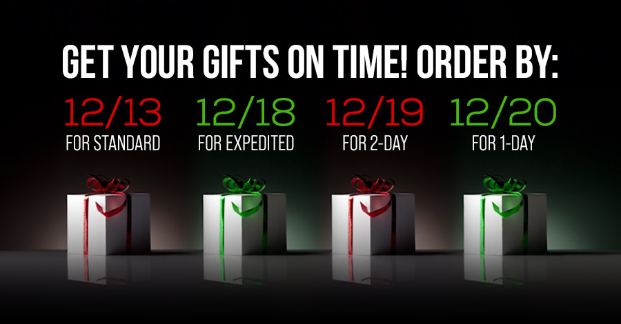 Get Your Gifts on Time! Order By