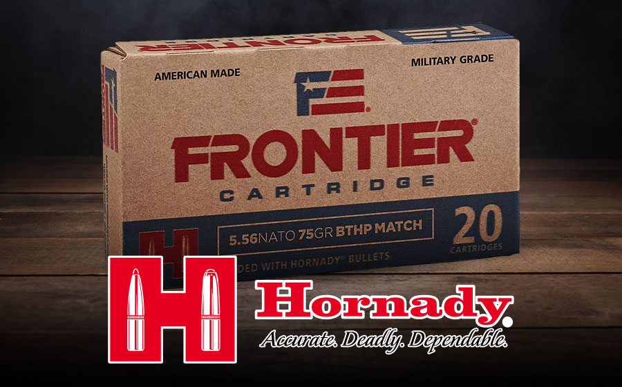 Hornady Frontier, 5.56x45mm NATO, 75 Gr BTHP, 20 Rounds