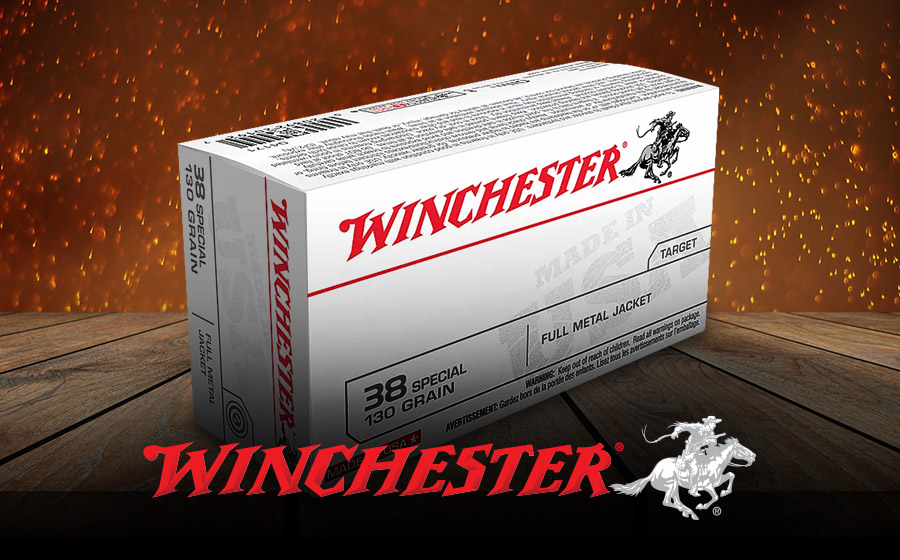 Winchester USA Handgun .38 Special 130 FMJ, 50 Rounds