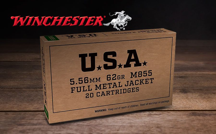 Winchester USA 5.56x45mm NATO 62 Gr FMJBT, 20 Rounds