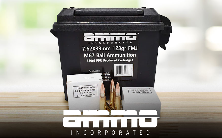 Ammo, Inc. 7.62x39mm 123 Gr FMJ, 180 Rounds