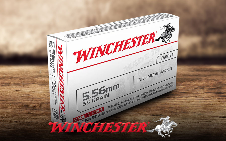 Winchester USA 5.56x45mm NATO 55 Gr FMJ, 20 Rounds