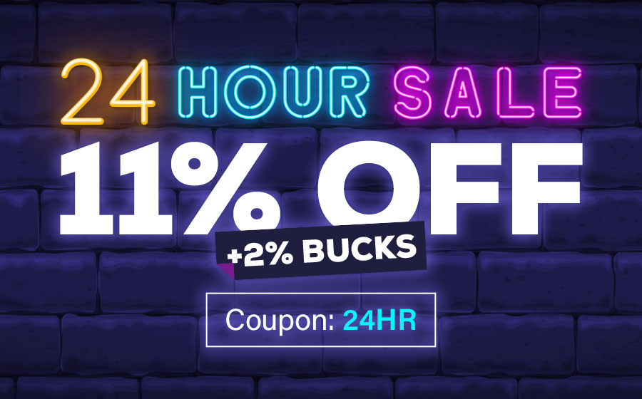 Save 11% & Get 2% Bucks!