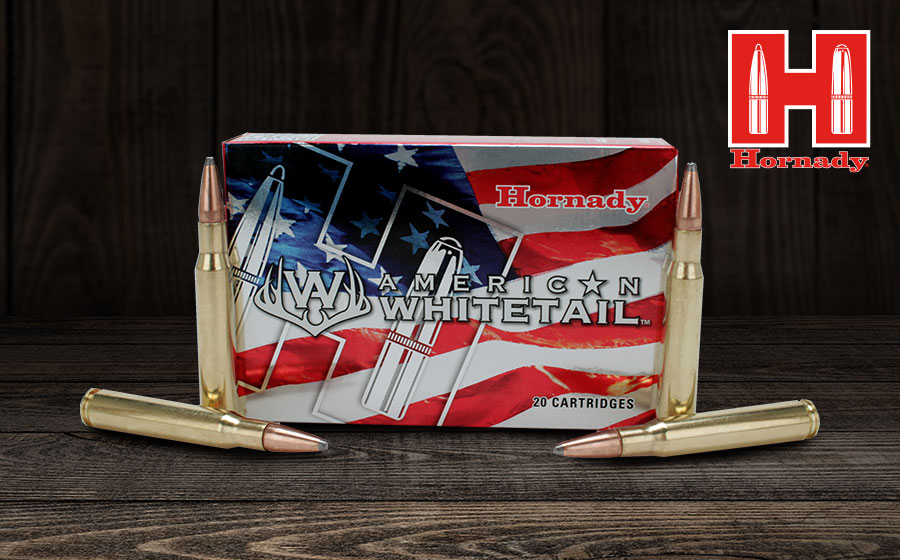 Hornady American Whitetail .30-06 Ammo, 150 Grain InterLock SP, 20 Rounds