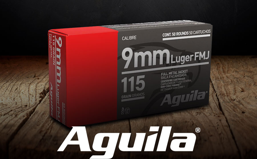Aguila Ammunition 9mm Luger 115 Gr FMJ, 50 Rounds