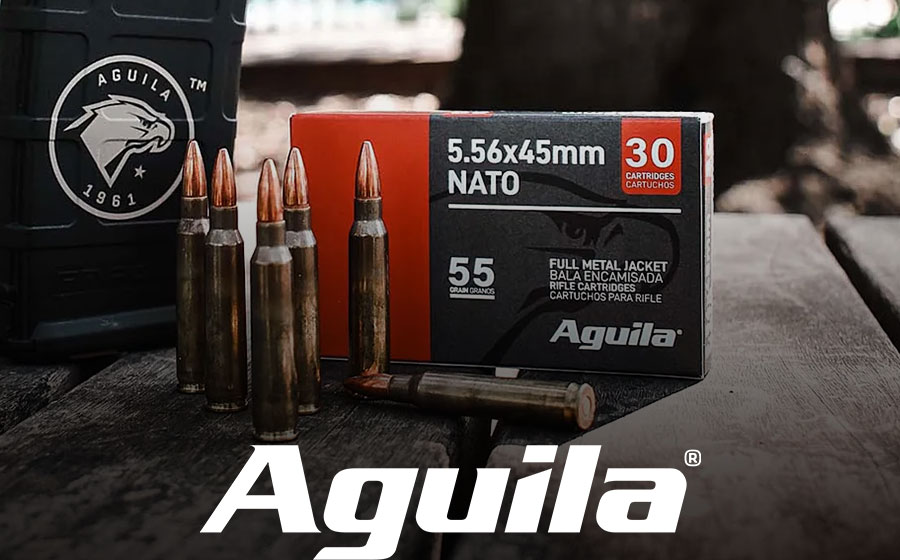 Aguila Ammunition 5.56x45mm NATO 55 Gr FMJ, 450 Rounds