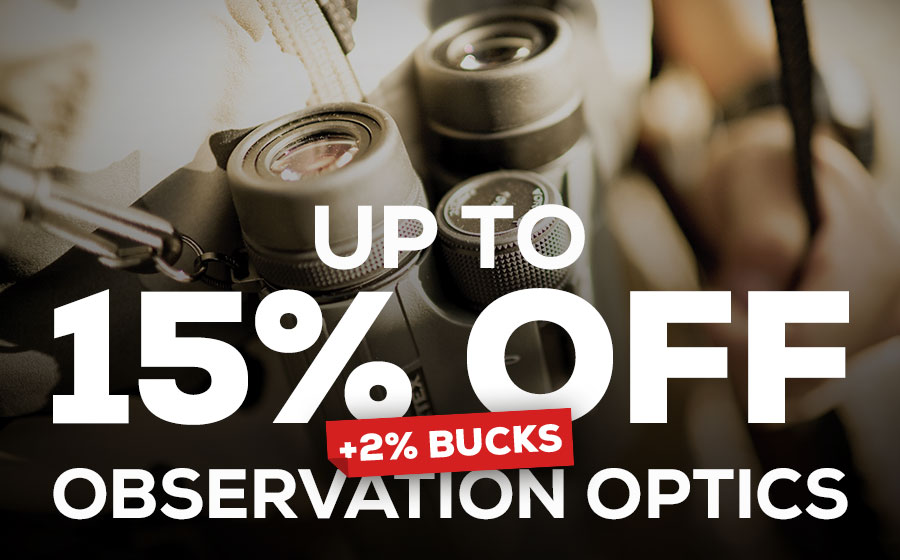 Up to 15% Off Observation Optics