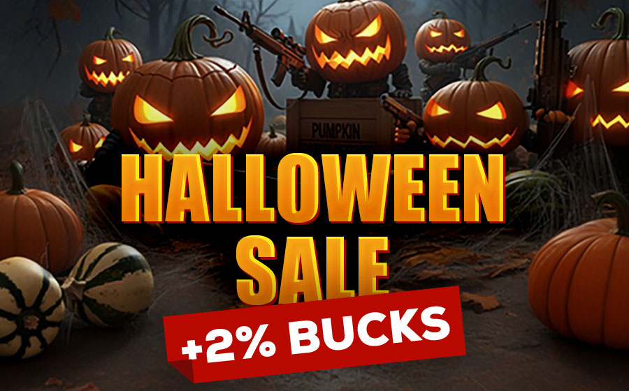 Halloween Sale +2% Bucks