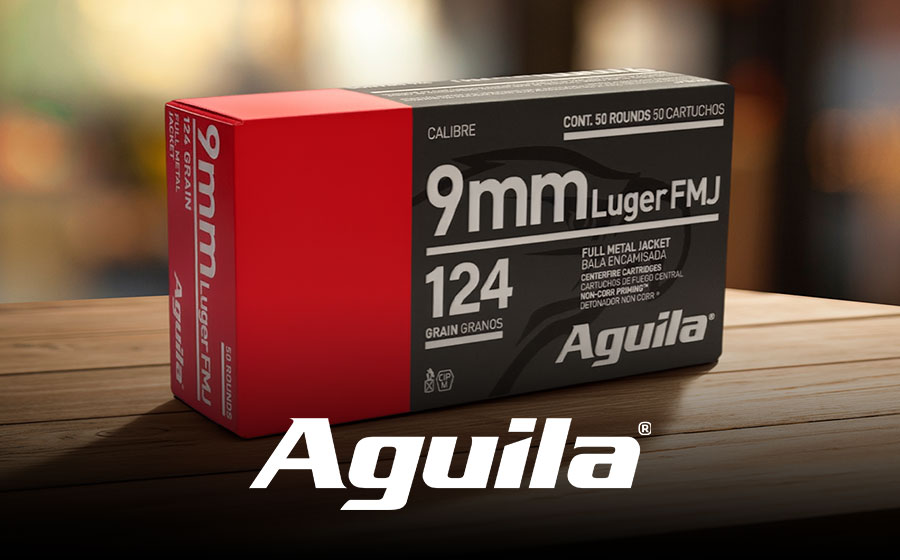 Aguila Ammunition 9mm Luger 124 Gr FMJ, 50 Rounds