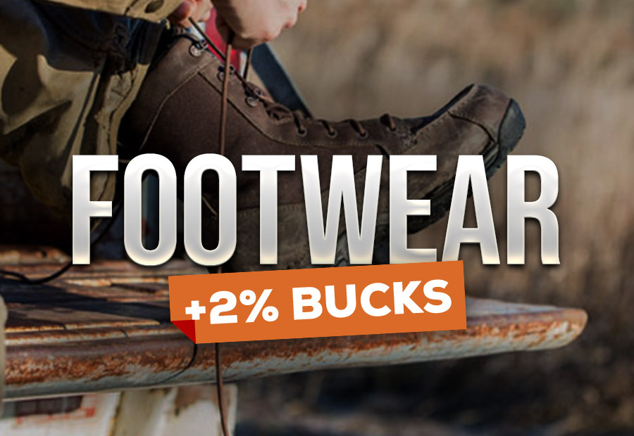 Footwear +2% Bucks