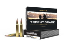 Nosler Trophy Grade .300 Winchester Magnum 200 Grain Nosler Partition Brass Cased Centerfire Rifle Ammunition