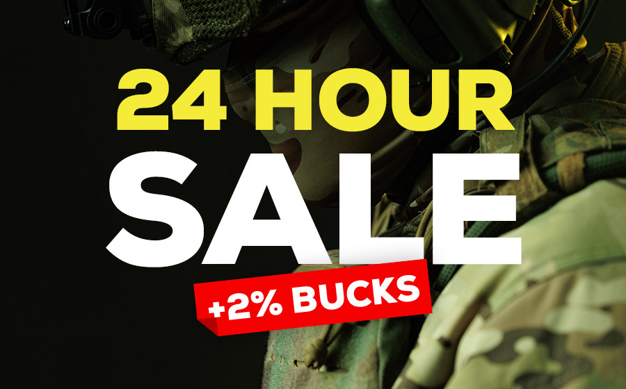 24 Hour Sale +2% Bucks