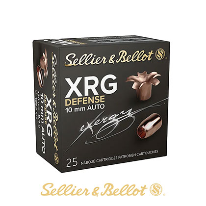 XRG Defense 10mm Auto 130 Grain JHP, 25 Rounds