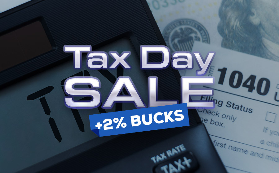 Tax Day Sale: 12% Off Sitewide Savings