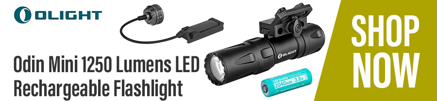 Olight Odin Mini 1250 Lumens LED Rechargeable Flashlight