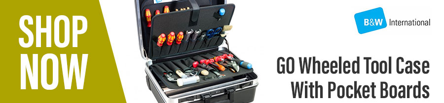 B&W International GO Wheeled Tool Case With Pocket Boards