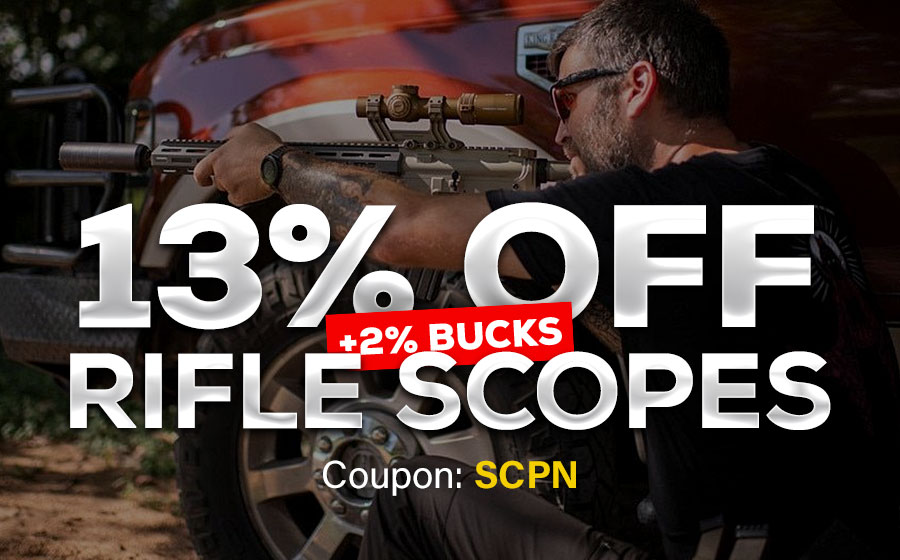 Save 13% on Rifle Scopes