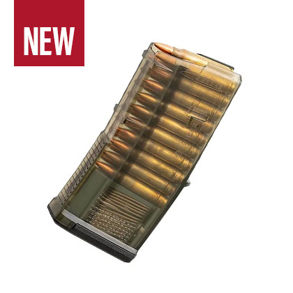 AR-15 5.56x45mm 20 Round Rifle Magazine, OD Translucent