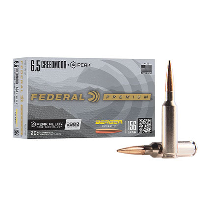 Berger Elite Hunter 6.5 Creedmoor 156 Grain, 20 Rounds