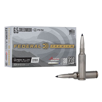 Terminal Ascent 6.5 Creedmoor 130 Grain, 20 Rounds