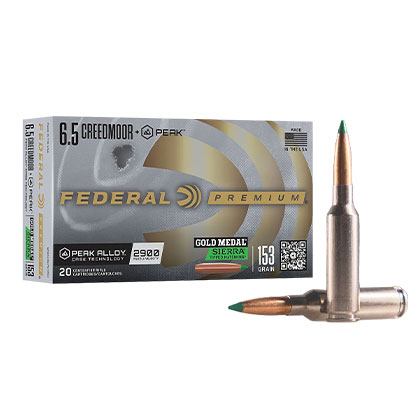 Gold Medal Sierra Tipped MatchKing 6.5 Creedmoor 153 Grain, 20 Rounds