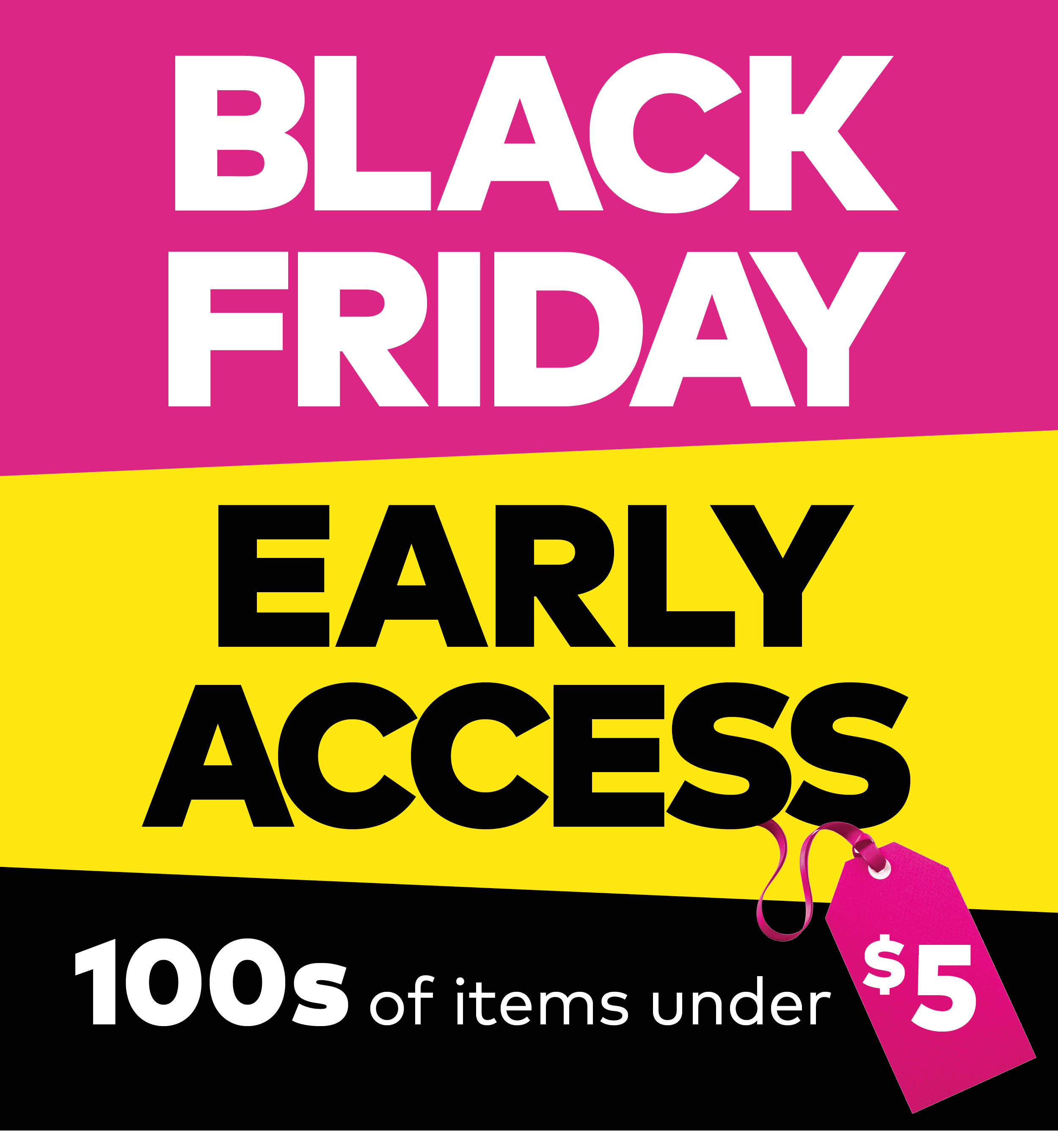 Black Friday Early Access! 100s of Items Under $5.