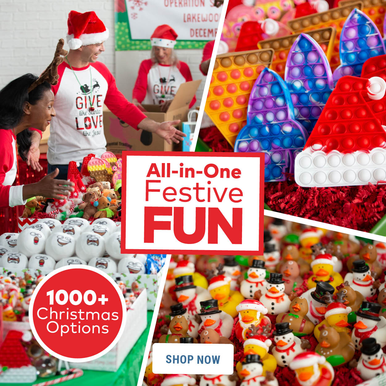 All-in-One Festive Fun. Shop Christmas Items.