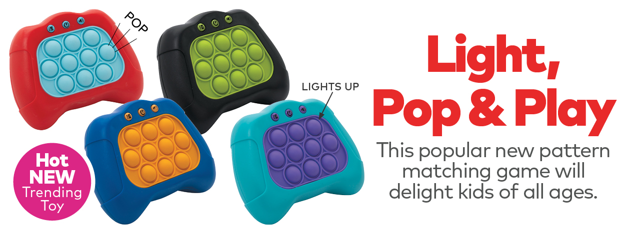 Light, Pop & Play. Hot New Trending Toy!