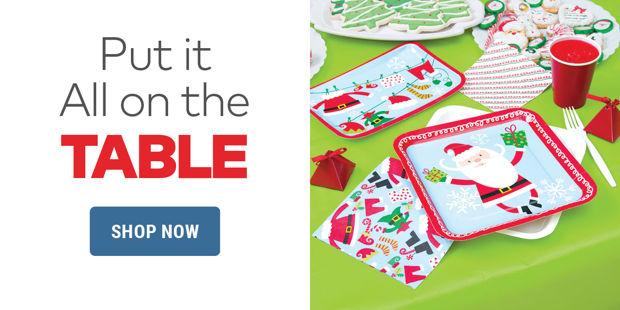 Put it All on the Table. Shop Christmas Tableware.