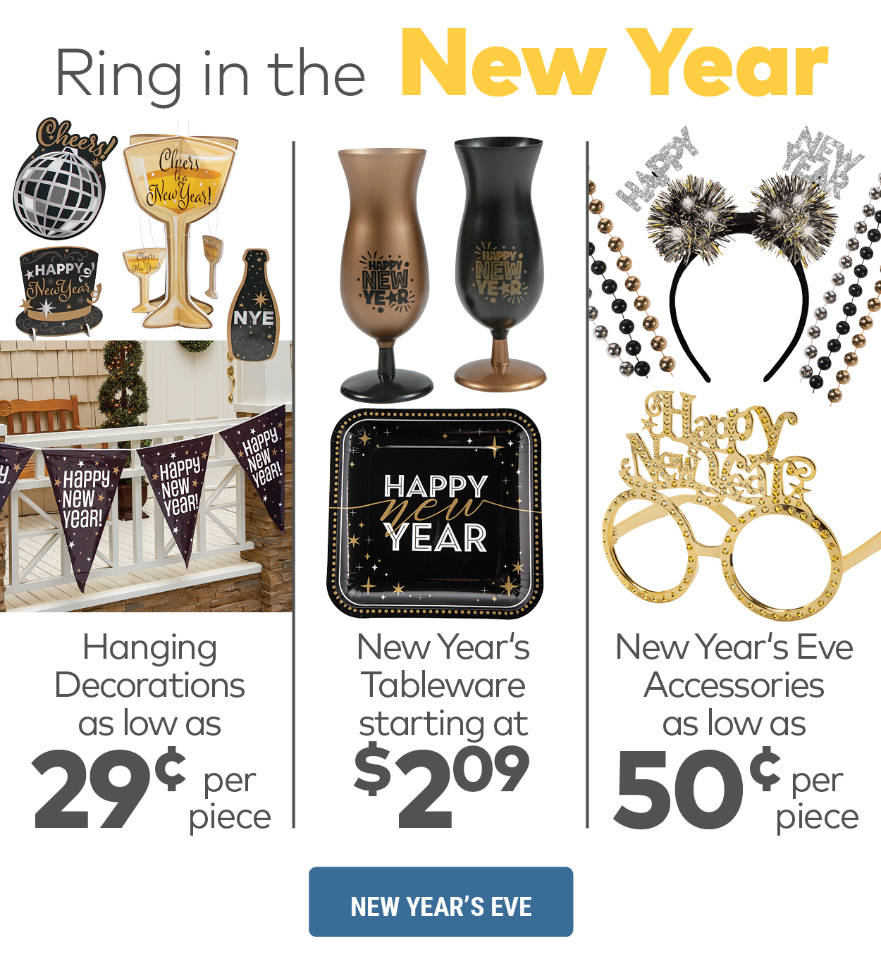 Ring in the New Year with Our Supplies!