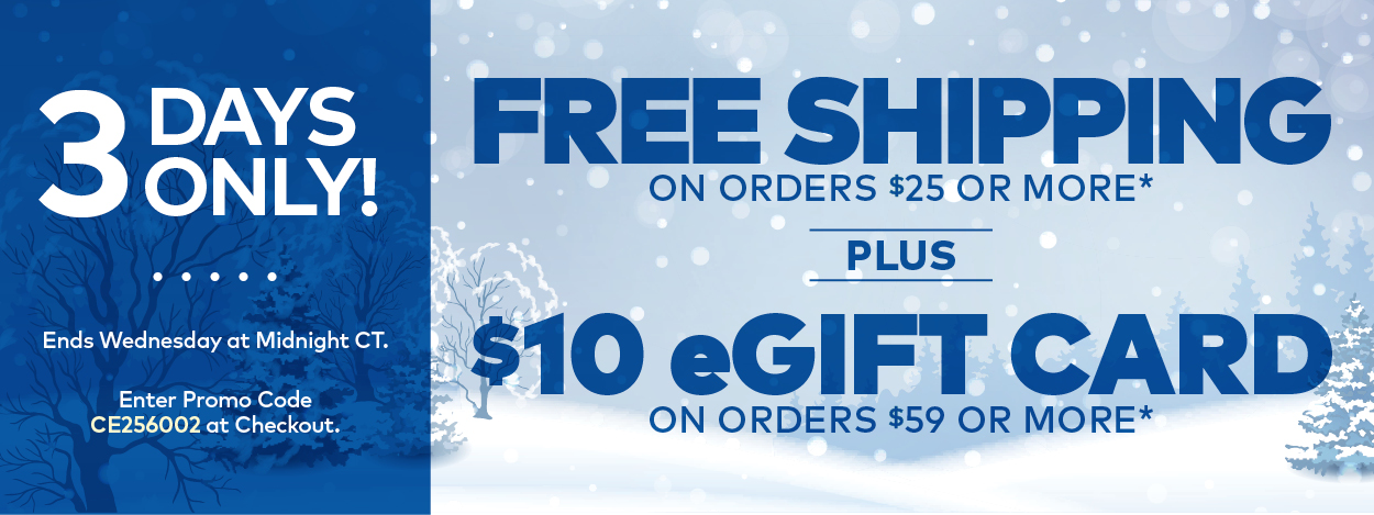 Free Shipping on Orders $25 or More*